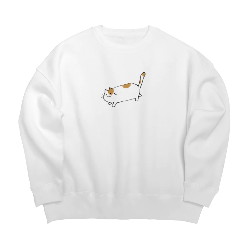 アトリエ 千 -sen-のおさんぽねこ Big Crew Neck Sweatshirt