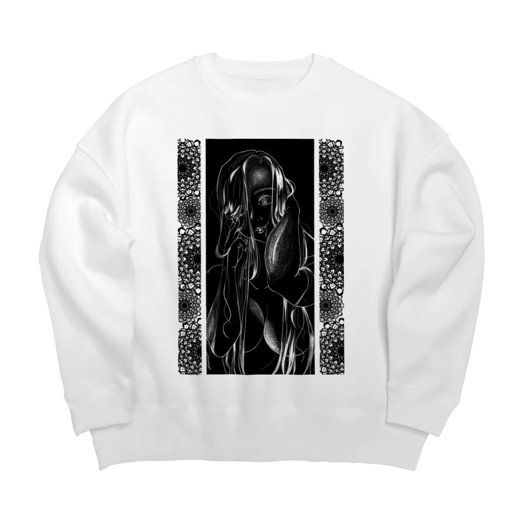 大toroの視線Ⅱ Big Crew Neck Sweatshirt