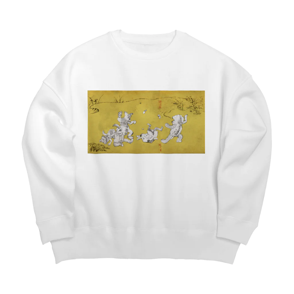 有明ガタァ商会の魚獣戯画〜第21紙〜ガタ相撲 Big Crew Neck Sweatshirt