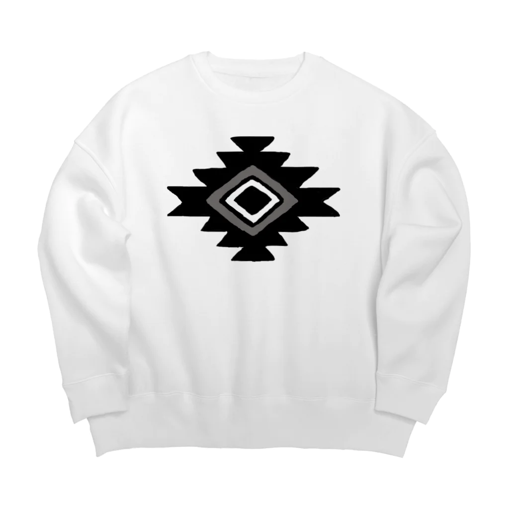 きよのおみせのおるてが（黒） Big Crew Neck Sweatshirt