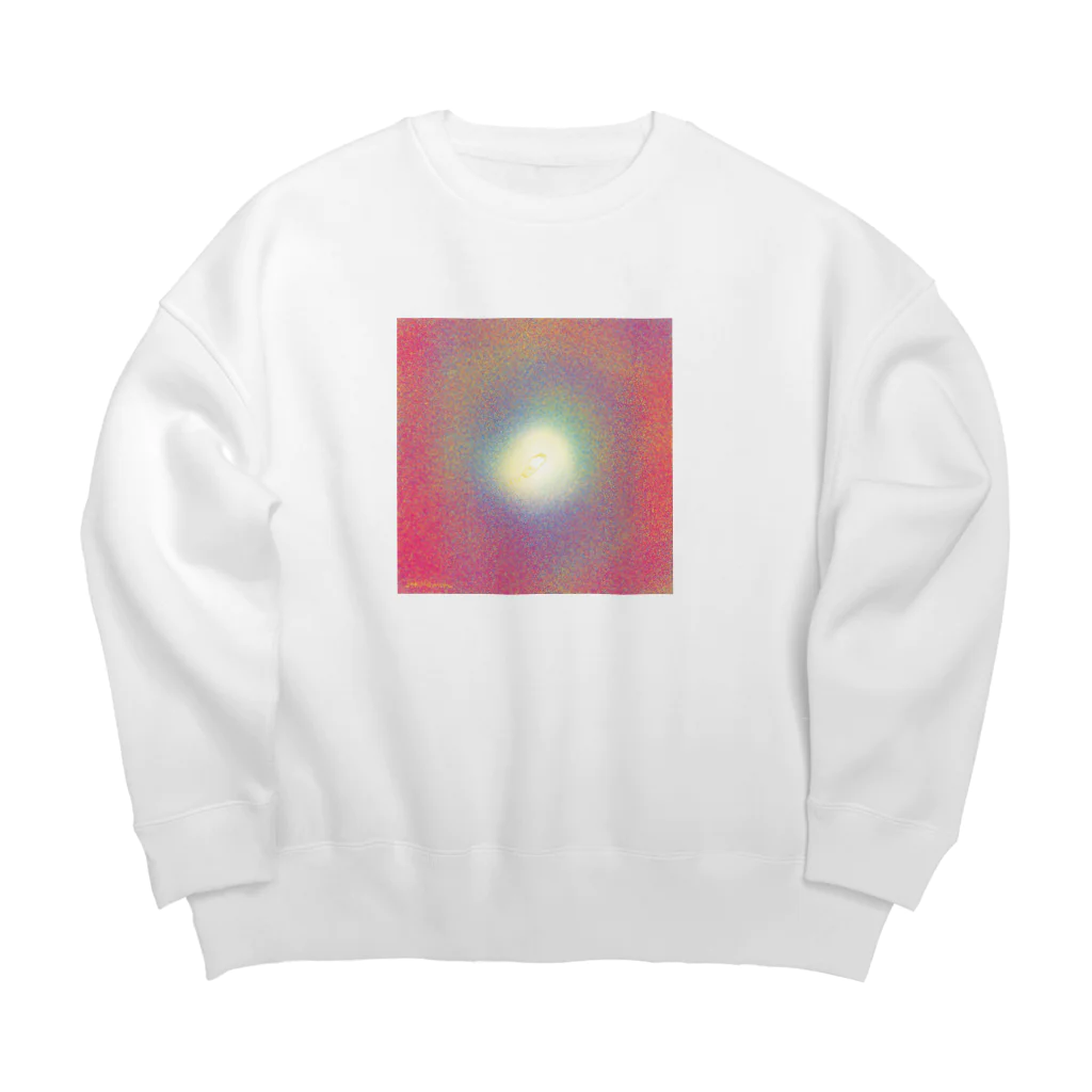  むきむき   地球生活のその向こう側へ Big Crew Neck Sweatshirt