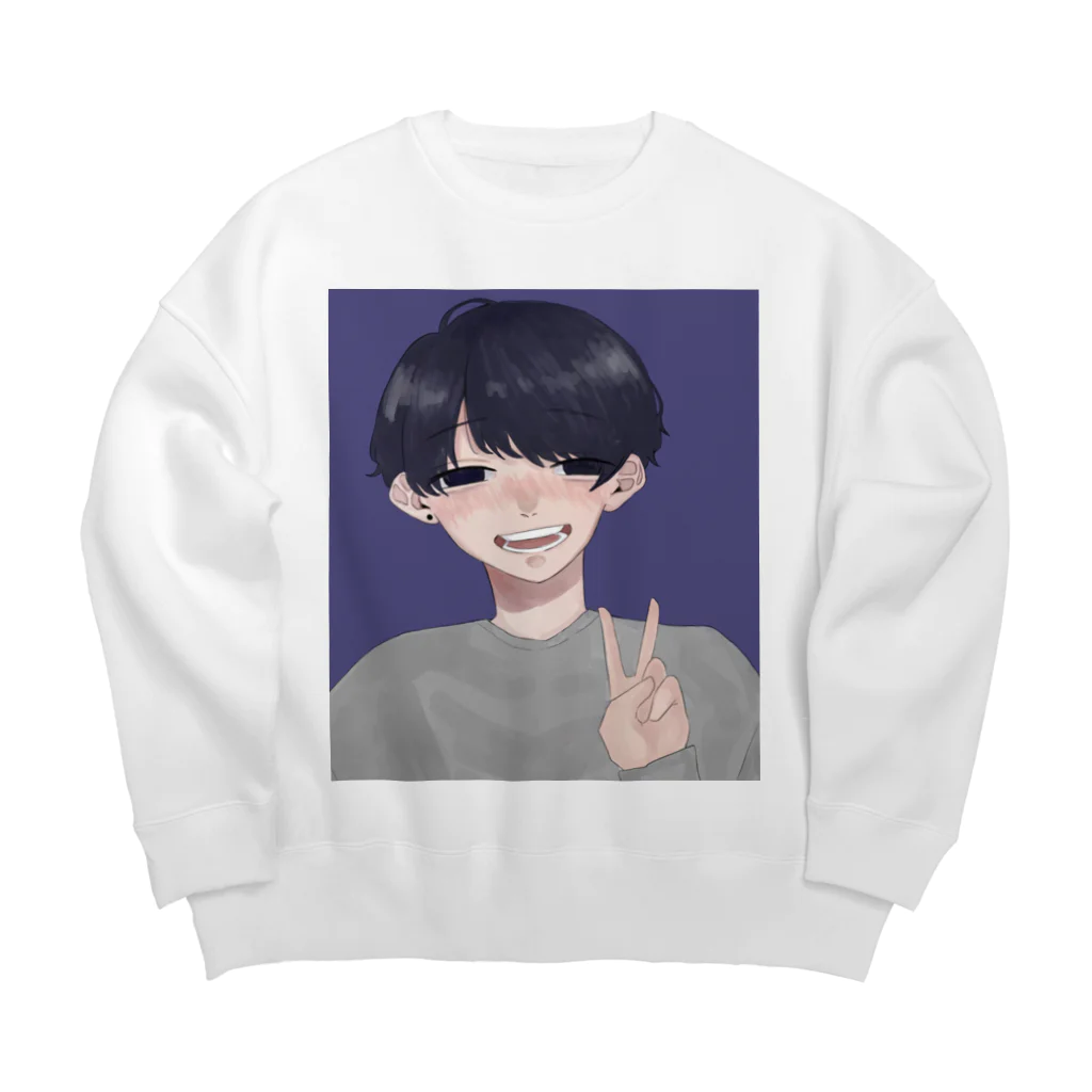 海月 雨⋆̩☂︎*̣̩のぴーす Big Crew Neck Sweatshirt