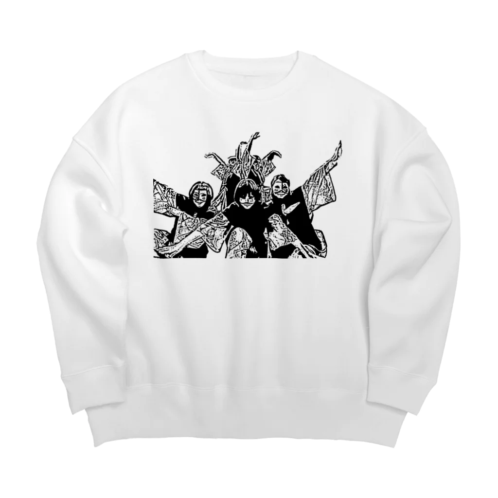 となりのひとの湯煙ファイブ Big Crew Neck Sweatshirt