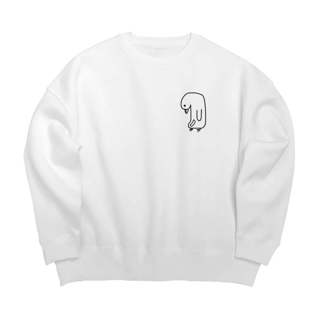 na-aaanのペンギン Big Crew Neck Sweatshirt