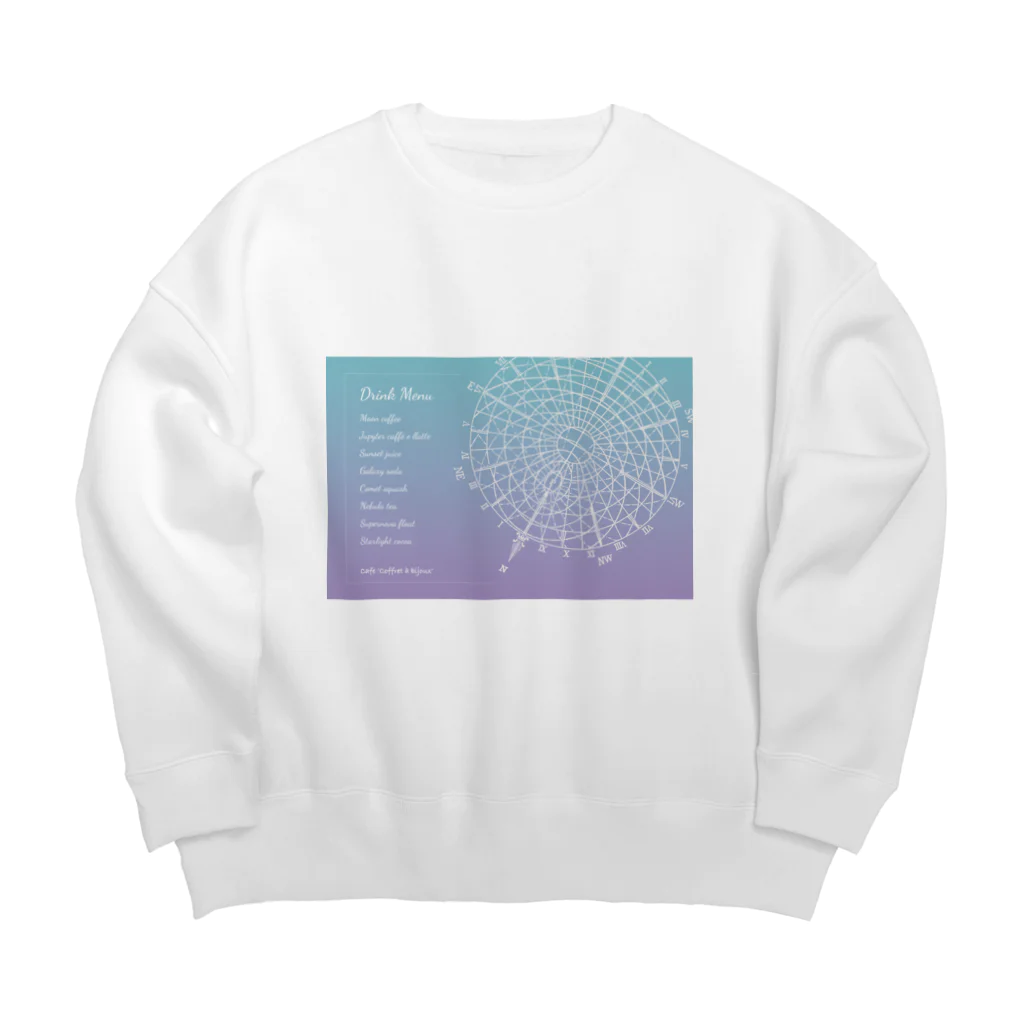 Coffret à bijouxの宇宙ドリンクメニューシリーズ Big Crew Neck Sweatshirt