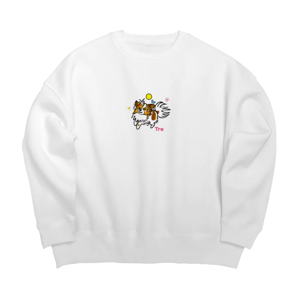 みみのお友達のトレちゃんグッズ Big Crew Neck Sweatshirt