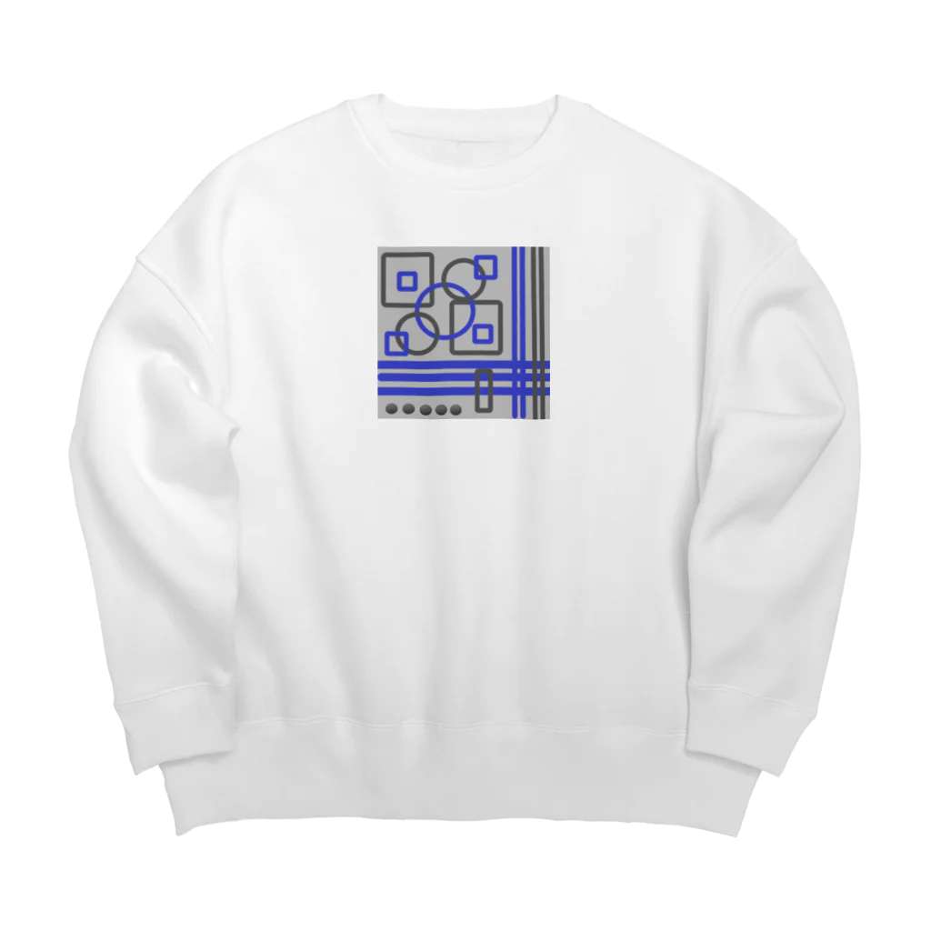 Dee’s Sweet Designsの幾何学模様ちゃん 1 Big Crew Neck Sweatshirt