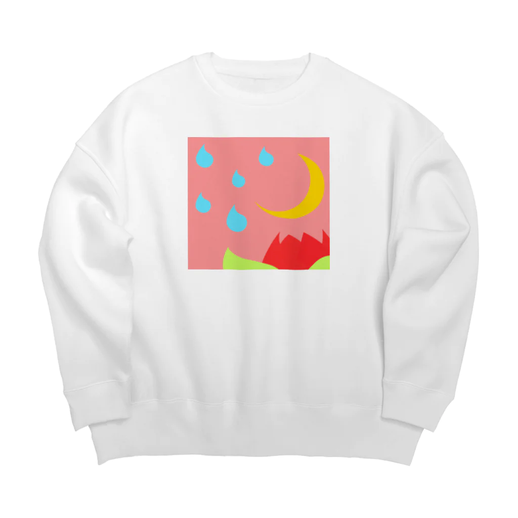 pastelia　shopのちゅーりっぷとあめ Big Crew Neck Sweatshirt