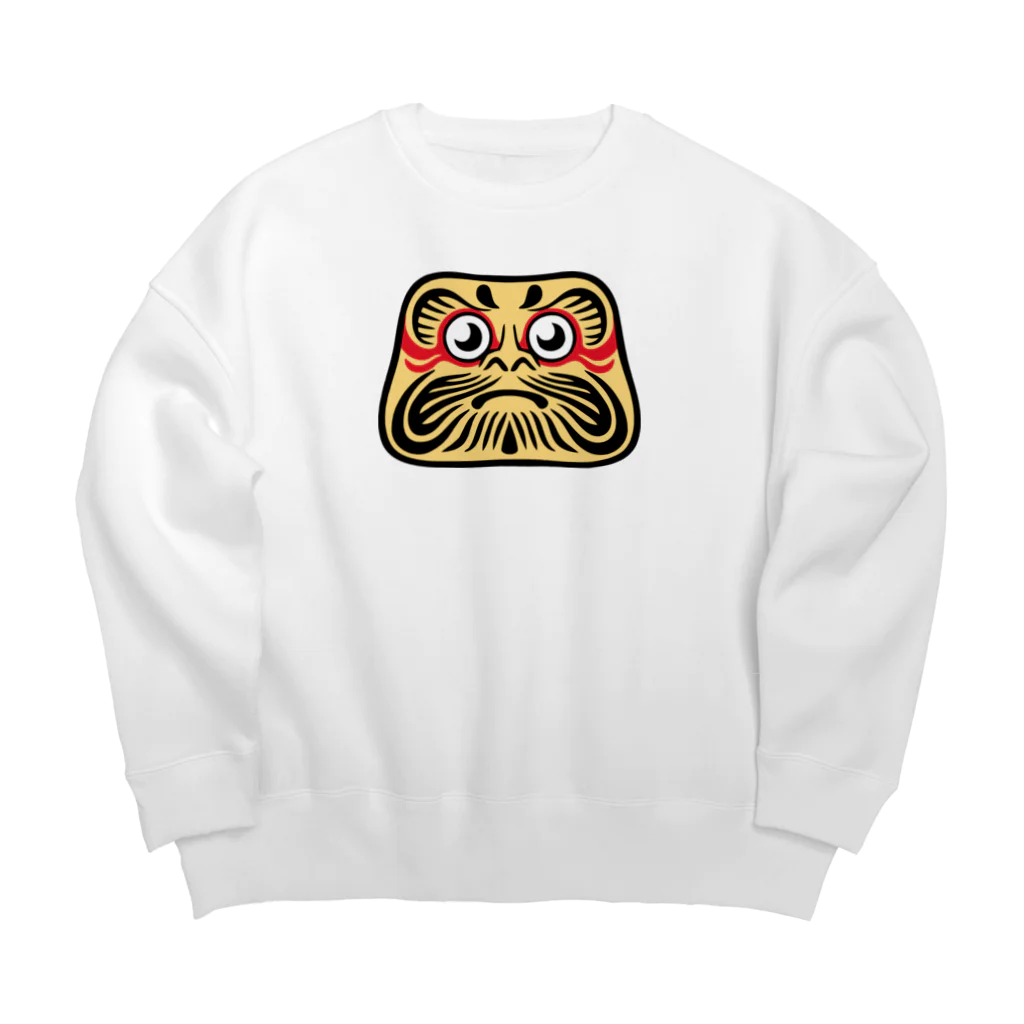 カンフーガールのだるま Big Crew Neck Sweatshirt