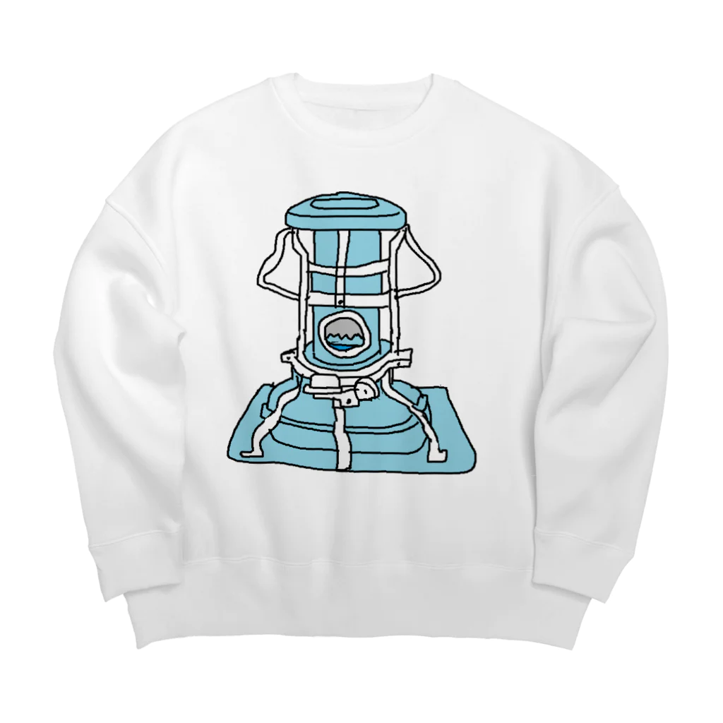 ゆるゆる。のアラジン　青 Big Crew Neck Sweatshirt