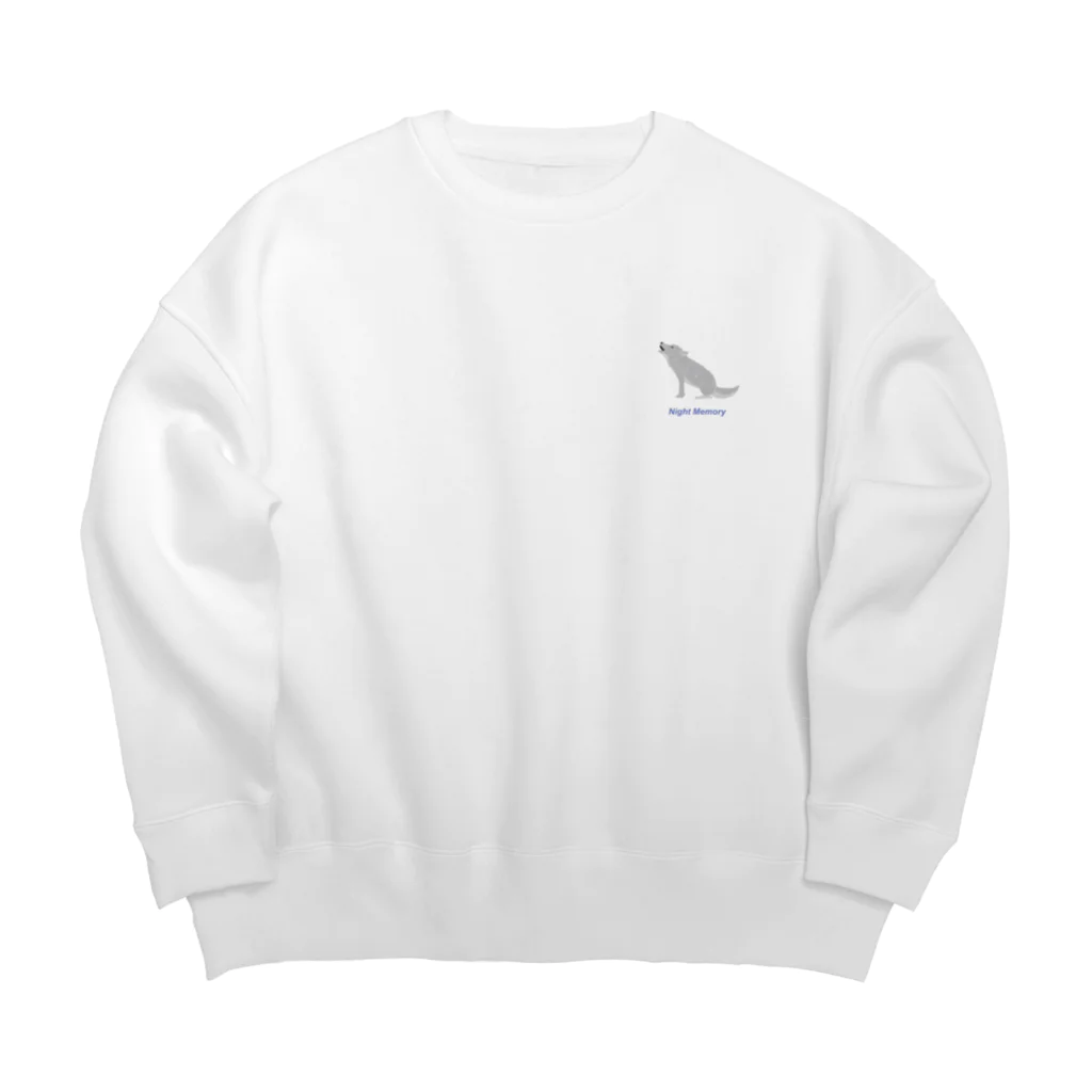 白玉しらこのオオカミ Big Crew Neck Sweatshirt