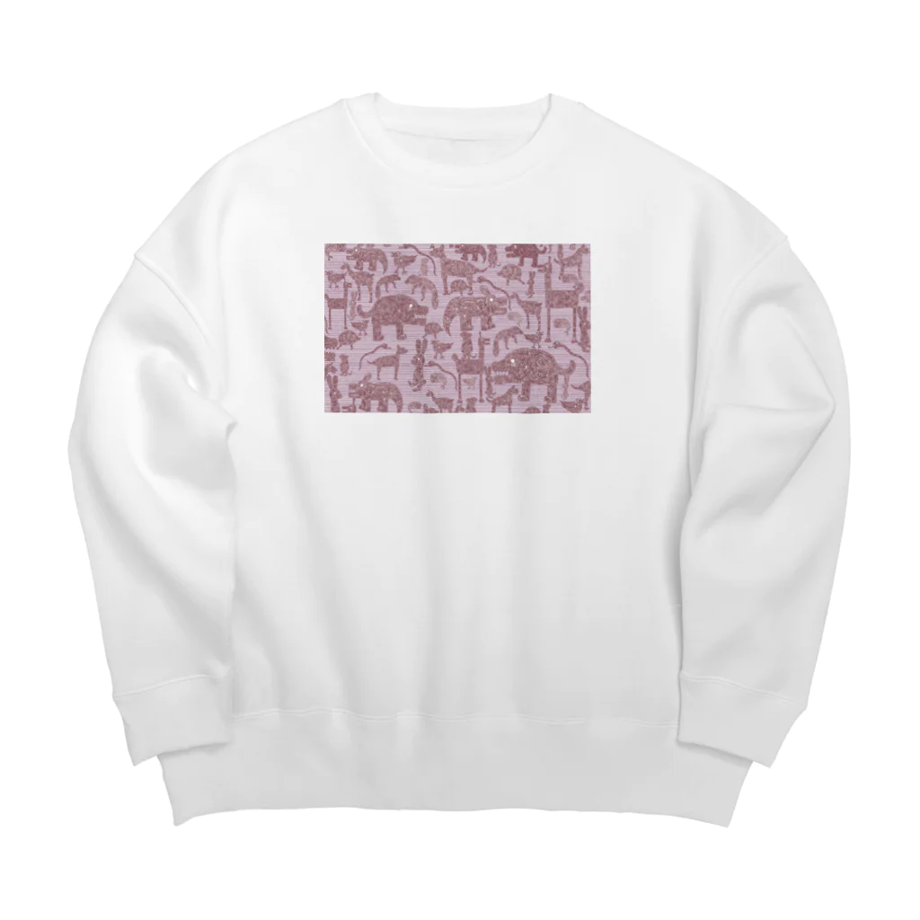 がうでぃ。のRED animals Big Crew Neck Sweatshirt