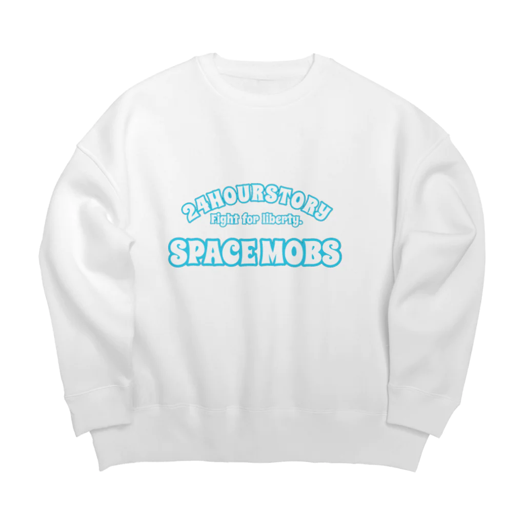 24時間ものがたりのSpace mobs Big Crew Neck Sweatshirt