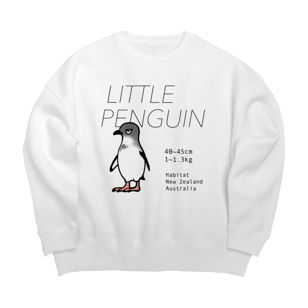 空とぶペンギン舎のコガタペンギン Big Crew Neck Sweatshirt