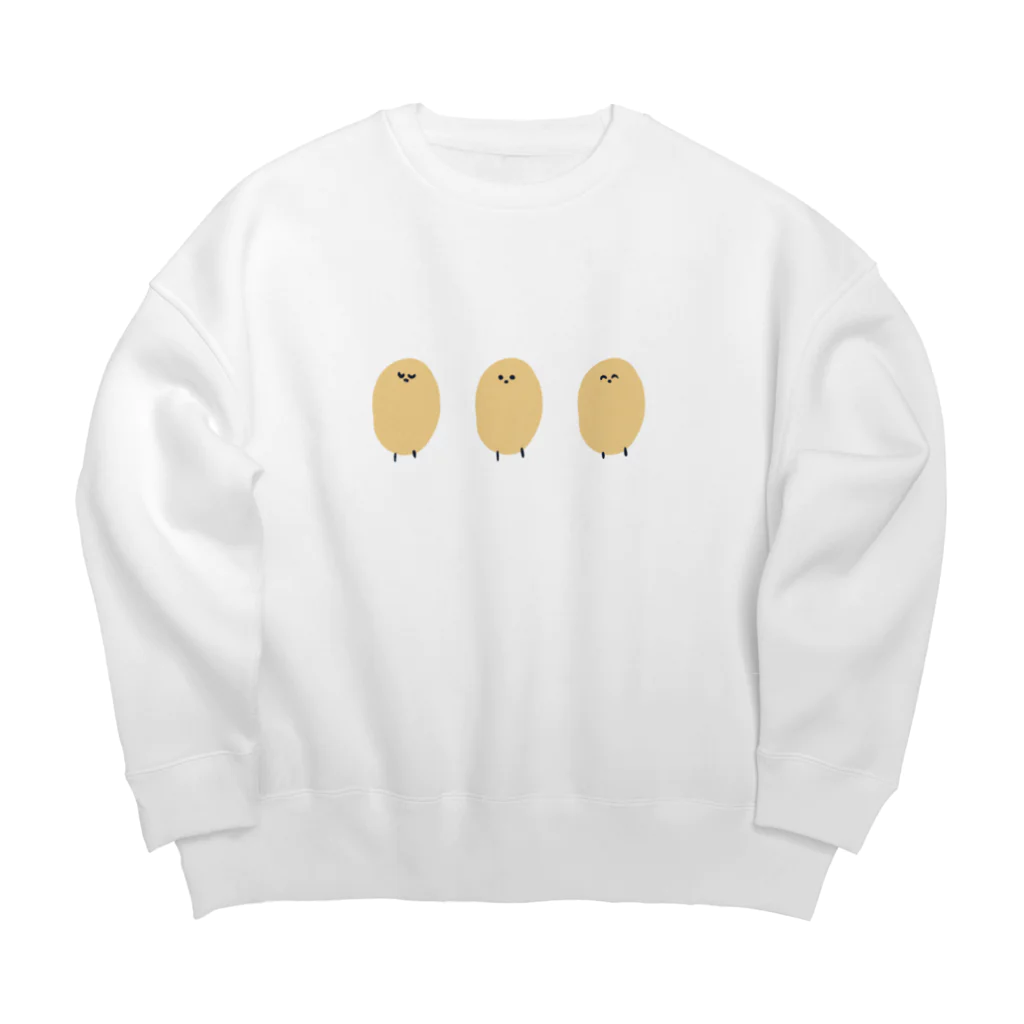 柚子の3連ぴー Big Crew Neck Sweatshirt