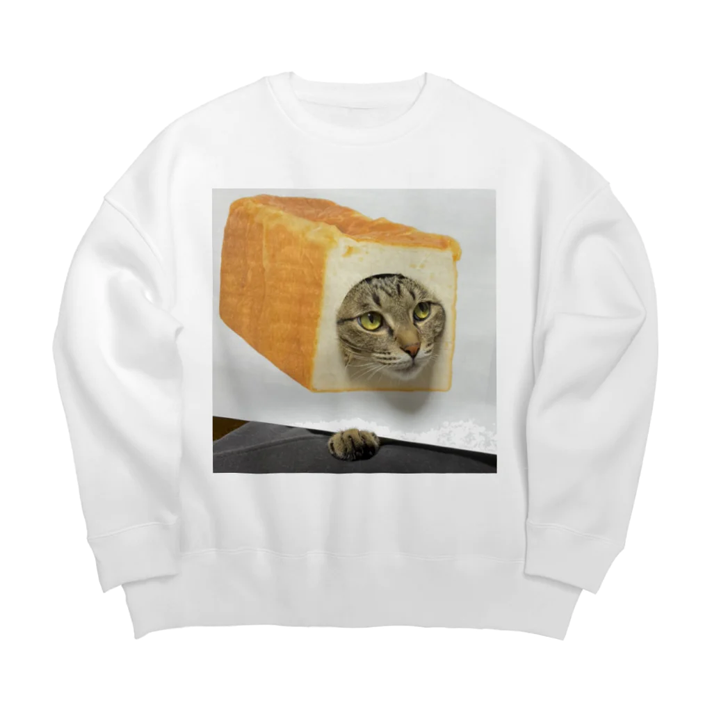 おぬしちゃんの朝はパン？ Big Crew Neck Sweatshirt