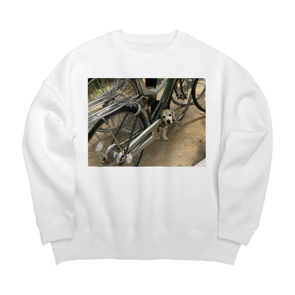 つのマヌケ犬 Big Crew Neck Sweatshirt