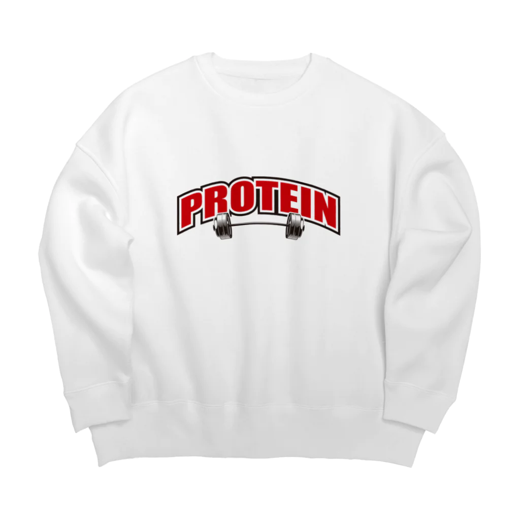 グラフィンのPROTEIN プロテイン レッド Big Crew Neck Sweatshirt