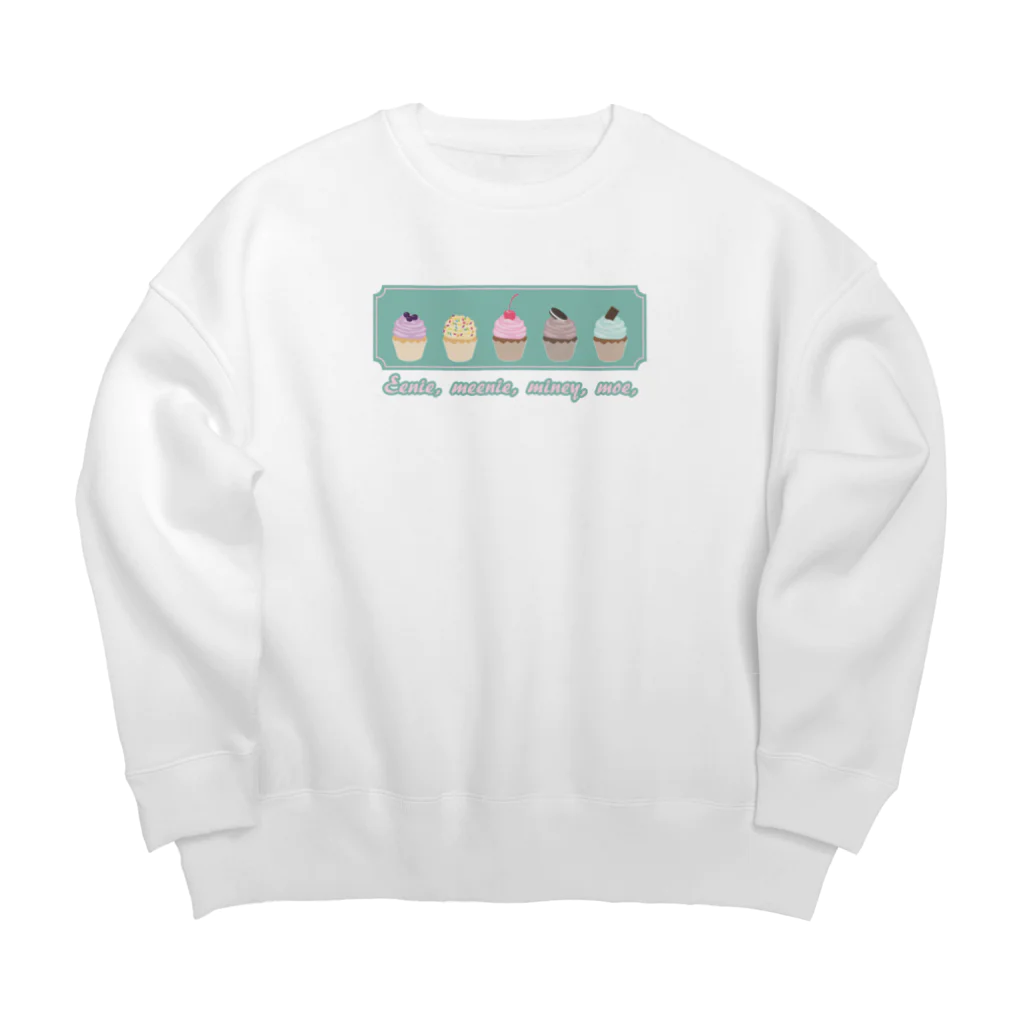 たるんてぃんぐたるんてぃんぐ&がおのカップケーキ Big Crew Neck Sweatshirt