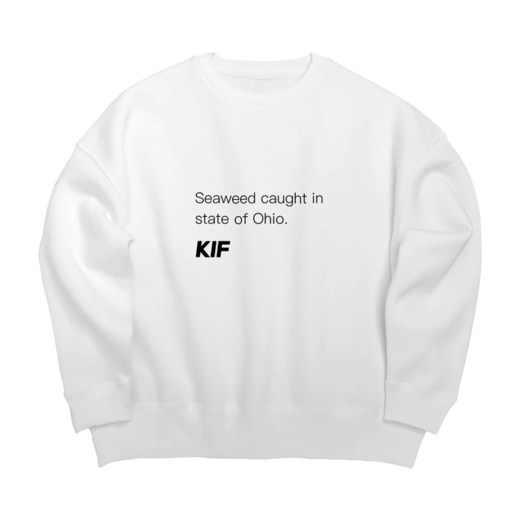 KIF カッコいい服のオハイオ州で採れたわかめ Big Crew Neck Sweatshirt