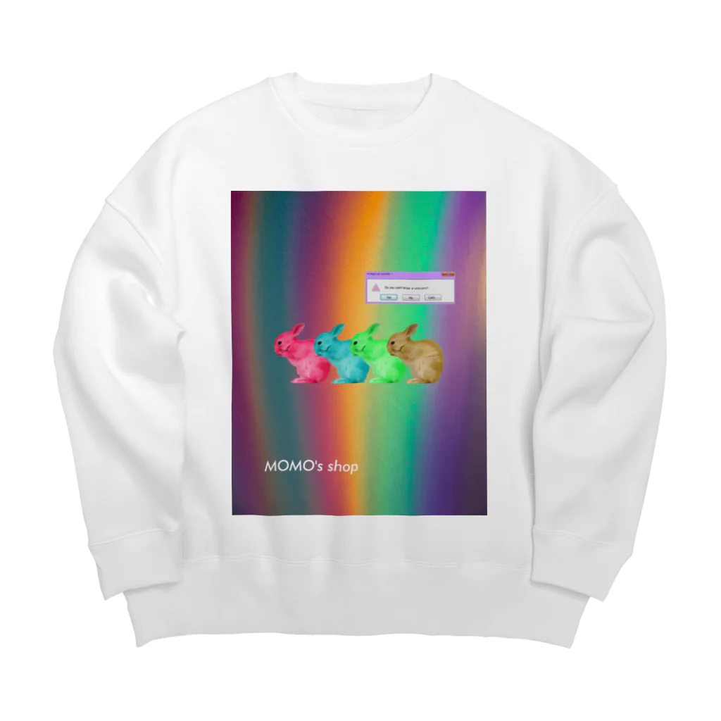 𝙈𝙊𝙈𝙊'𝙨 𝙎𝙝𝙤𝙥のrabbit×4 Big Crew Neck Sweatshirt