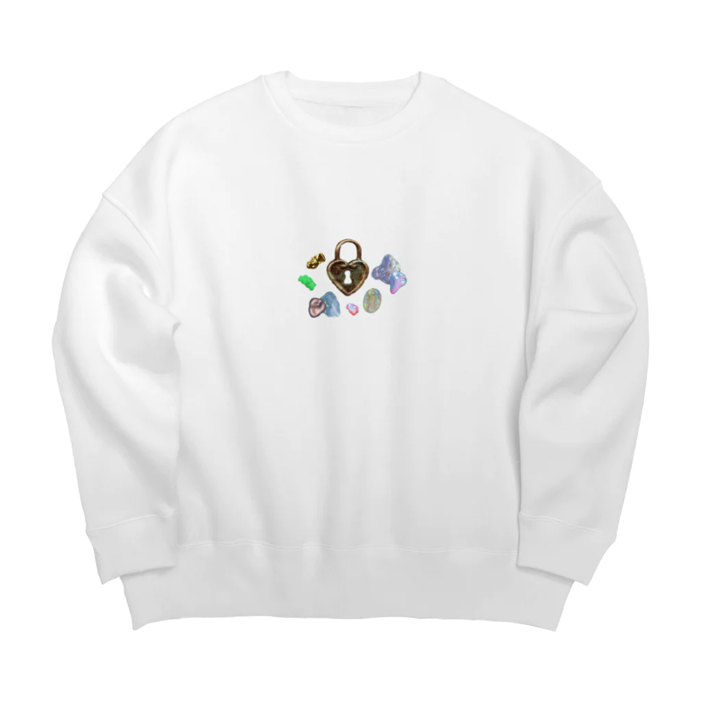 𝘵𝘰𝘯𝘬𝘰 🪐の射止めて心の鍵 Big Crew Neck Sweatshirt