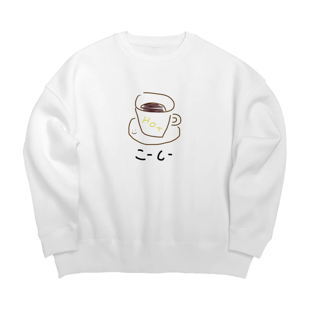 佐藤のこーしーすうぇっと(HOT) Big Crew Neck Sweatshirt