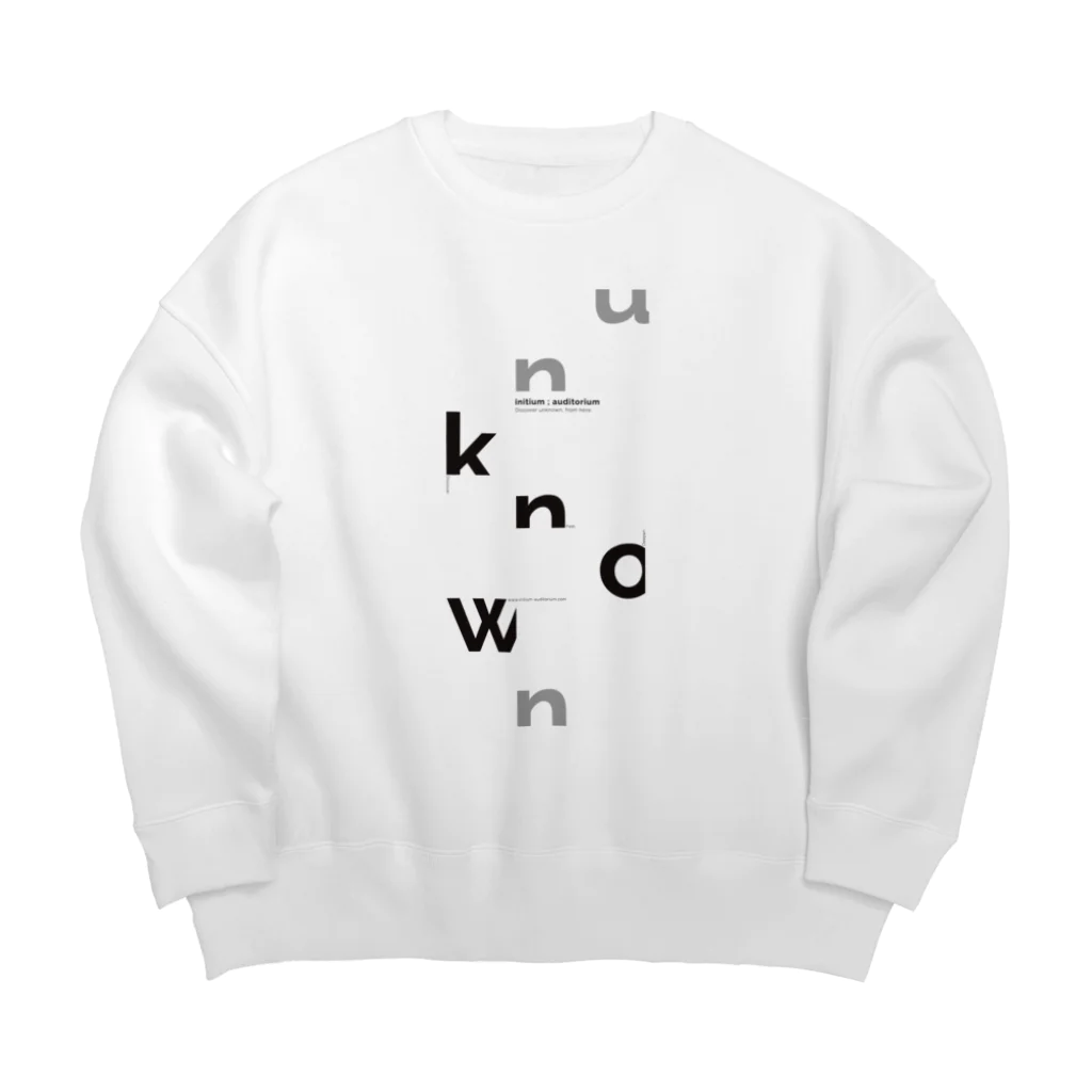 initium ; auditorium / イニツィウム・オーディトリウムのinitium ; auditorium フライヤーデザイン Big Crew Neck Sweatshirt