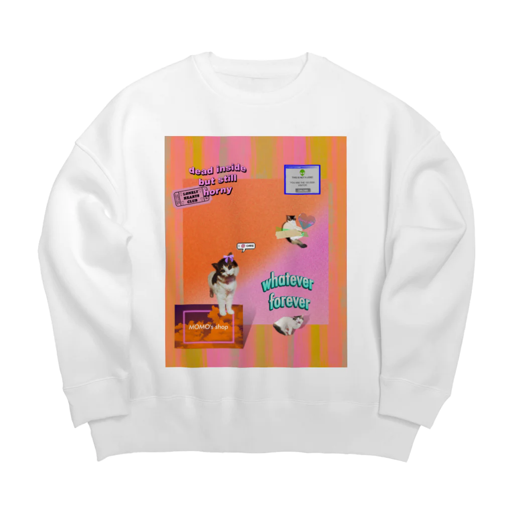 𝙈𝙊𝙈𝙊'𝙨 𝙎𝙝𝙤𝙥のvintage vaporwave #02 Big Crew Neck Sweatshirt