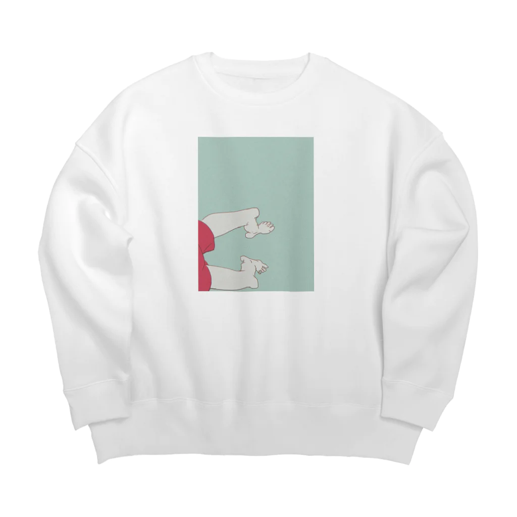 なちゃんの夏、ダラける Big Crew Neck Sweatshirt