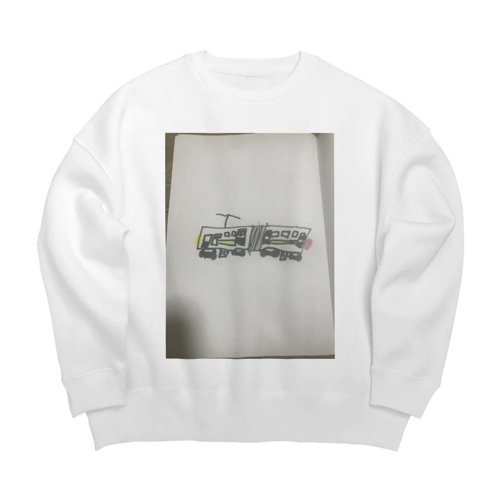 ふうちゃんマンのでんしゃ Big Crew Neck Sweatshirt