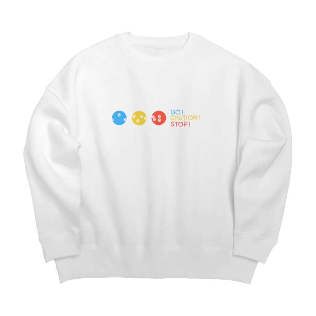 春はカレー丼のtraffic =^..^= light Big Crew Neck Sweatshirt