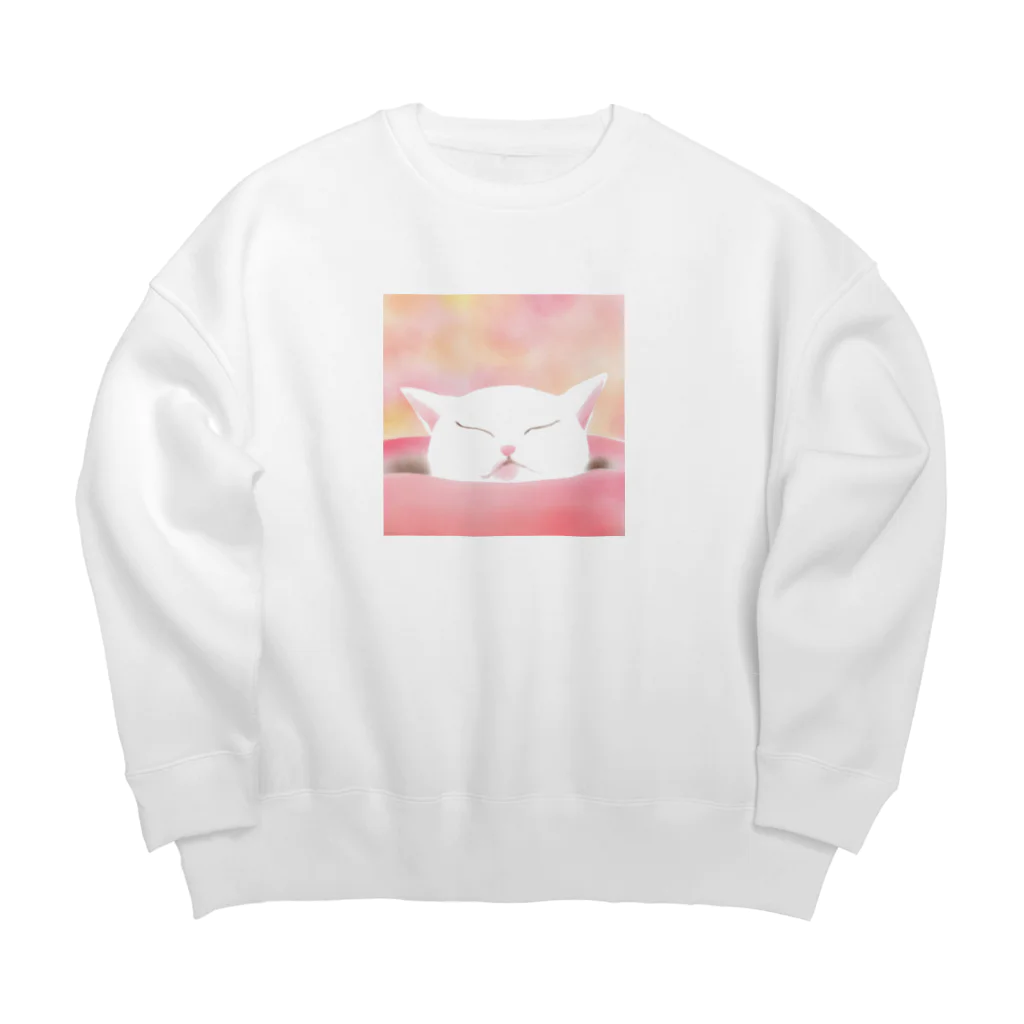 ミズノ リエ　グッズのあごのせ寝 Big Crew Neck Sweatshirt