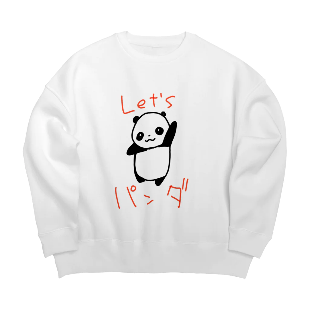 クロイノ！のぱんだ Big Crew Neck Sweatshirt