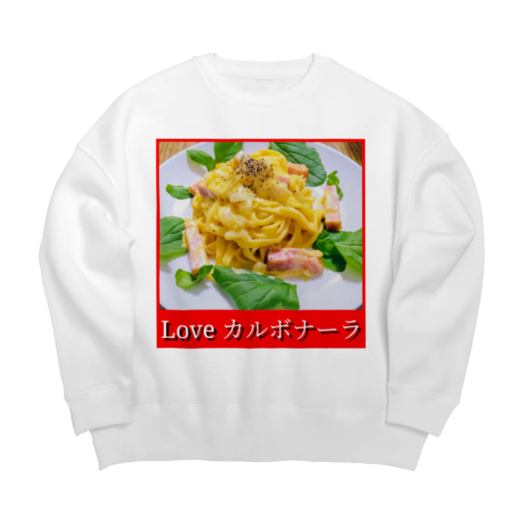 39SのLove カルボナーラ Big Crew Neck Sweatshirt