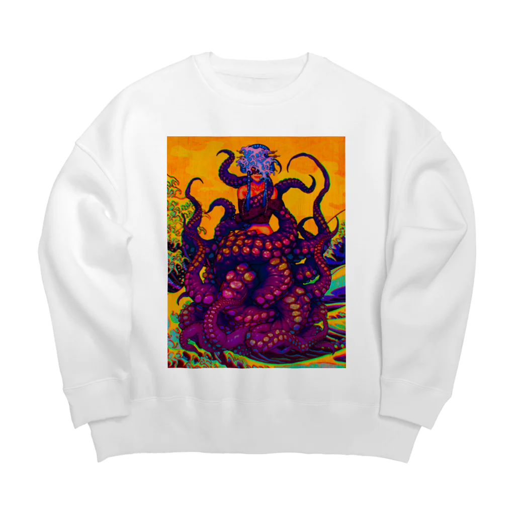 オペラの蛸女（サイケデリック） Big Crew Neck Sweatshirt