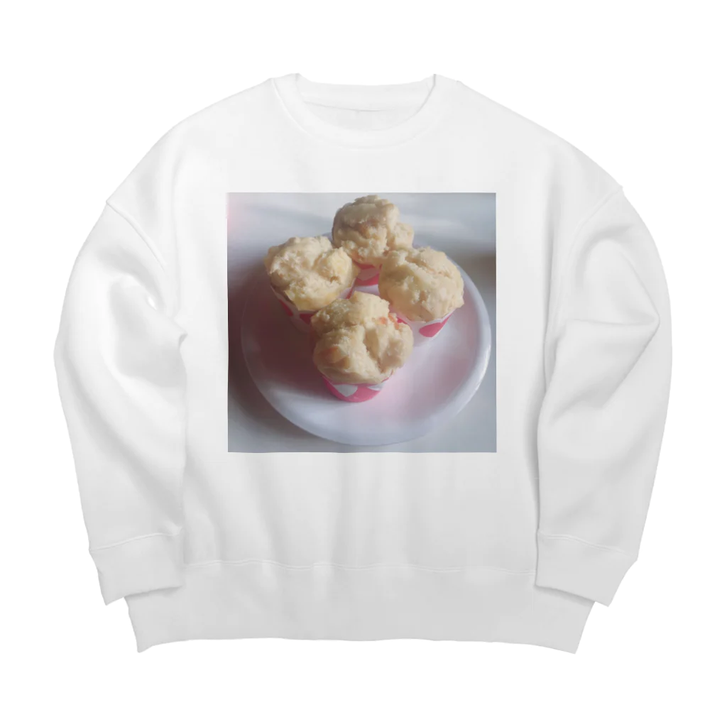 aaask_weaveのおやつですよ！　蒸しパンお食べ Big Crew Neck Sweatshirt