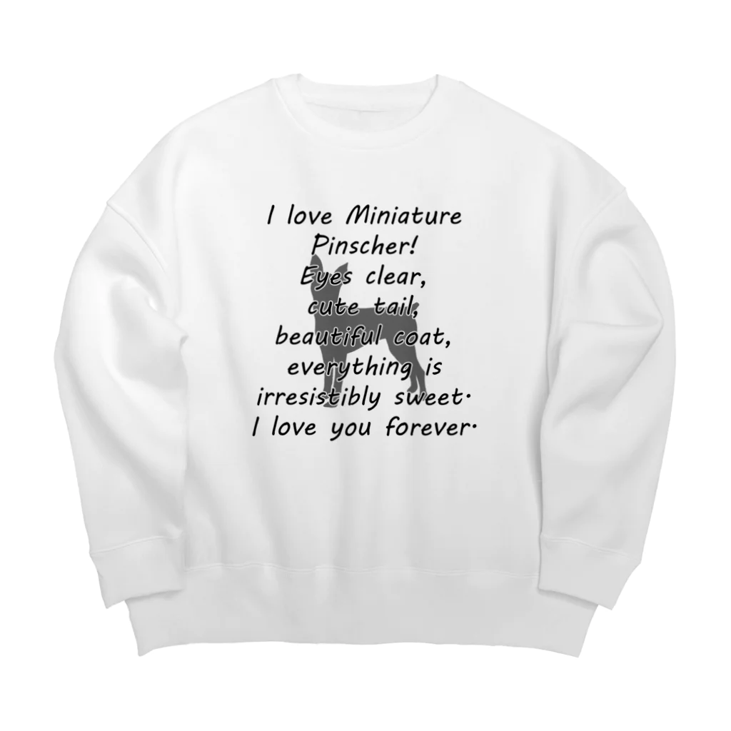 onehappinessのミニチュアピンシャー Big Crew Neck Sweatshirt