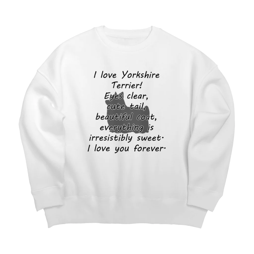 onehappinessのヨークシャーテリア Big Crew Neck Sweatshirt