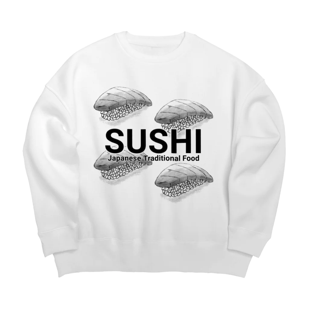 39Sの寿司 ～SUSHI～ Big Crew Neck Sweatshirt