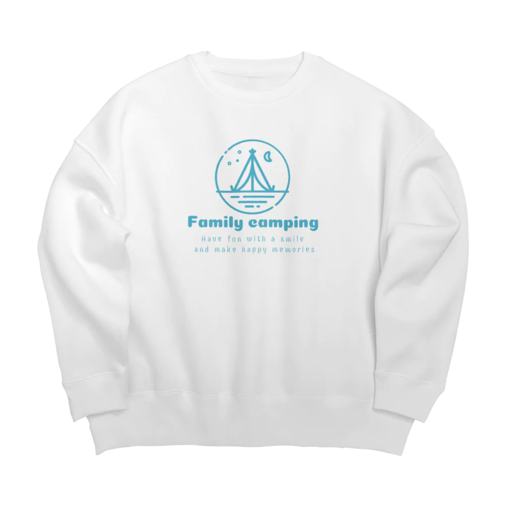 antartのfamilly canping Big Crew Neck Sweatshirt