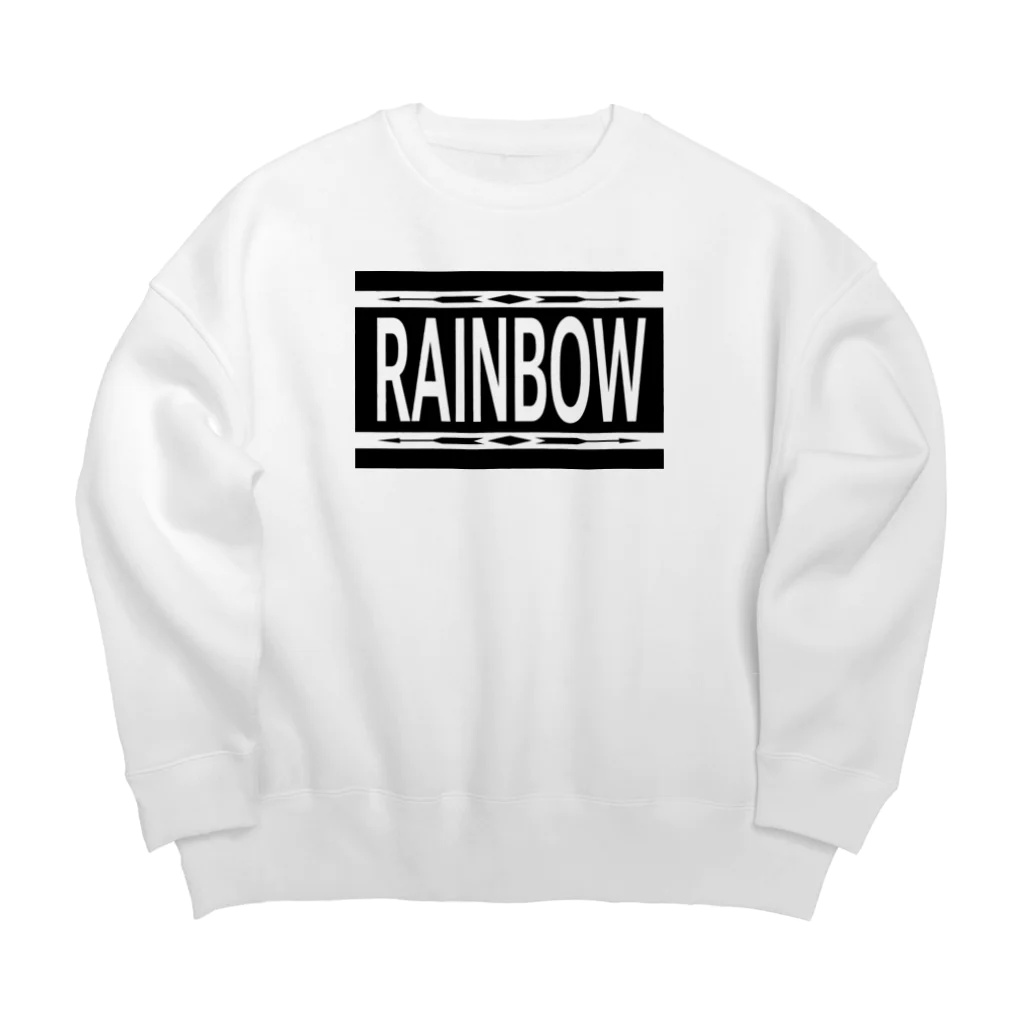 RAINBOW（レインボー）のオルテガブラック Big Crew Neck Sweatshirt