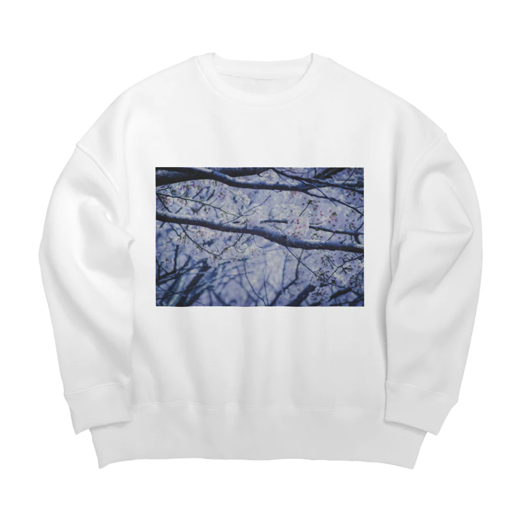 alligator_artのちょっぴりセンチな桜 Big Crew Neck Sweatshirt