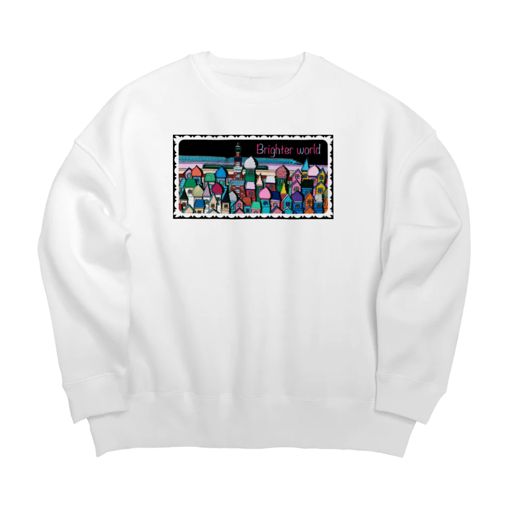 MoriArt のbrighter world Big Crew Neck Sweatshirt