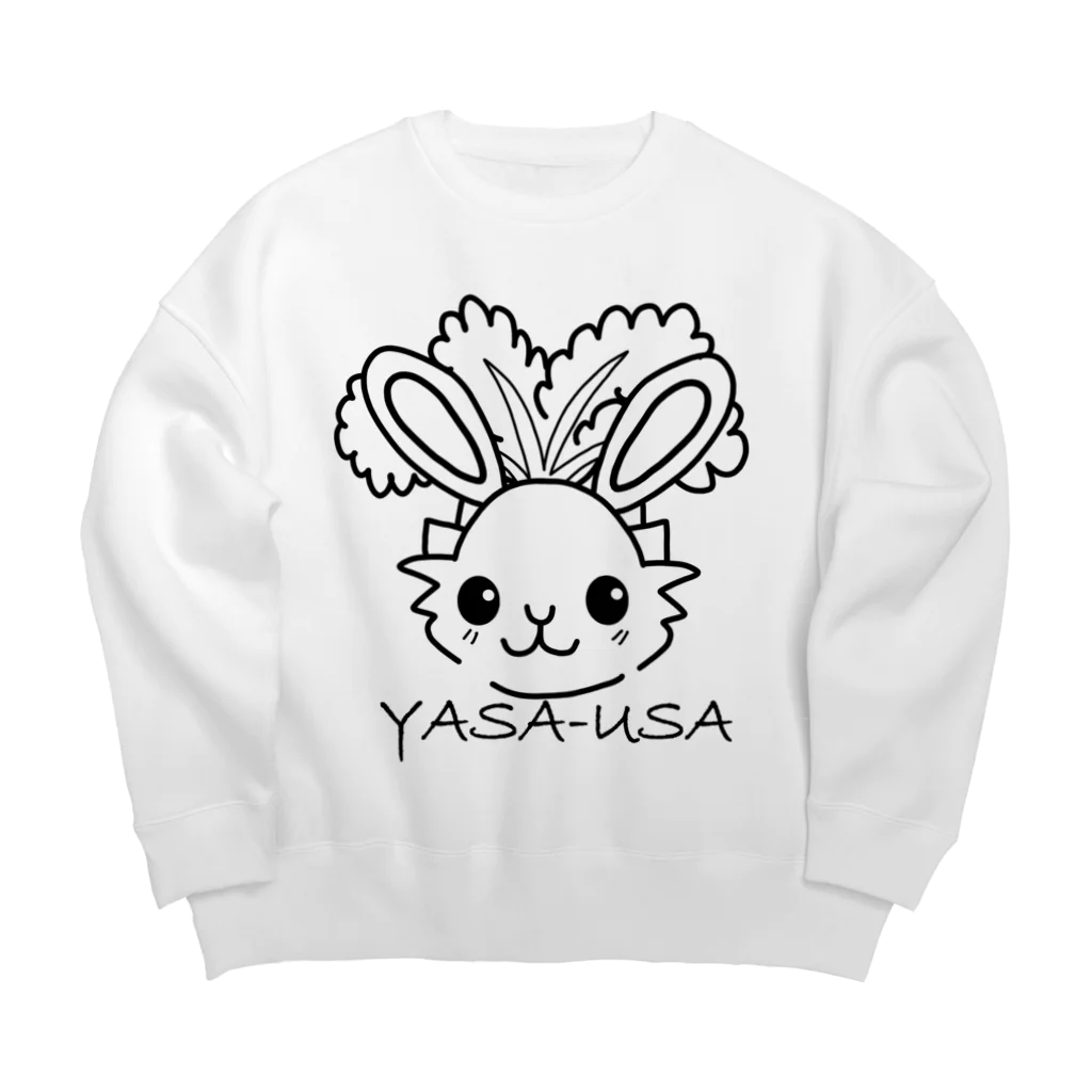 YASA-USAのやさうさフェイス2 Big Crew Neck Sweatshirt