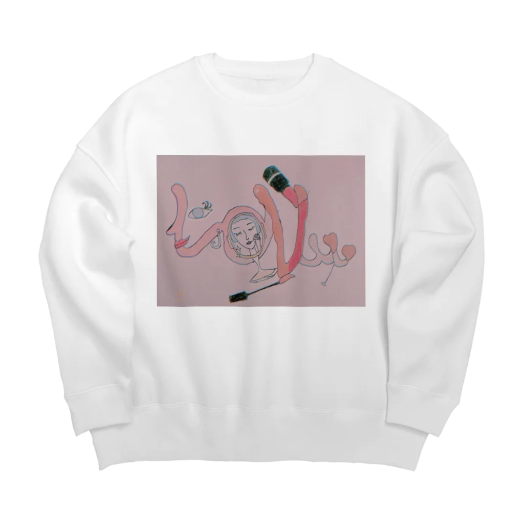 mikotodenkiのmakeLove Big Crew Neck Sweatshirt