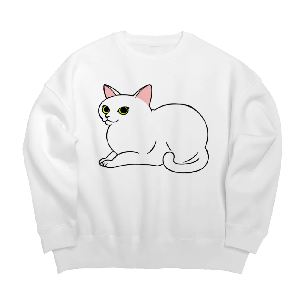 ねこの巣の猫 Big Crew Neck Sweatshirt