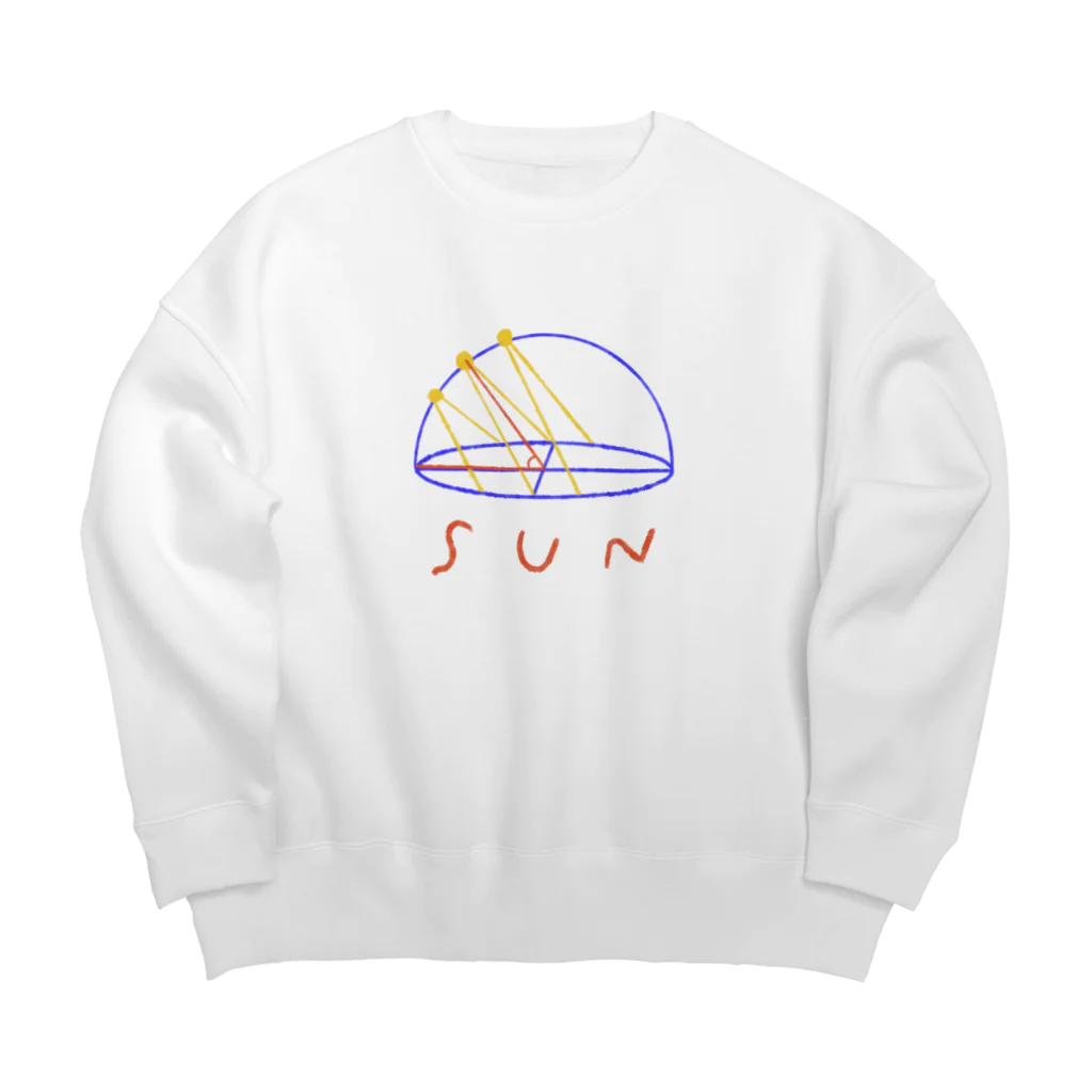 よっくもっくの日照時間の図 Big Crew Neck Sweatshirt