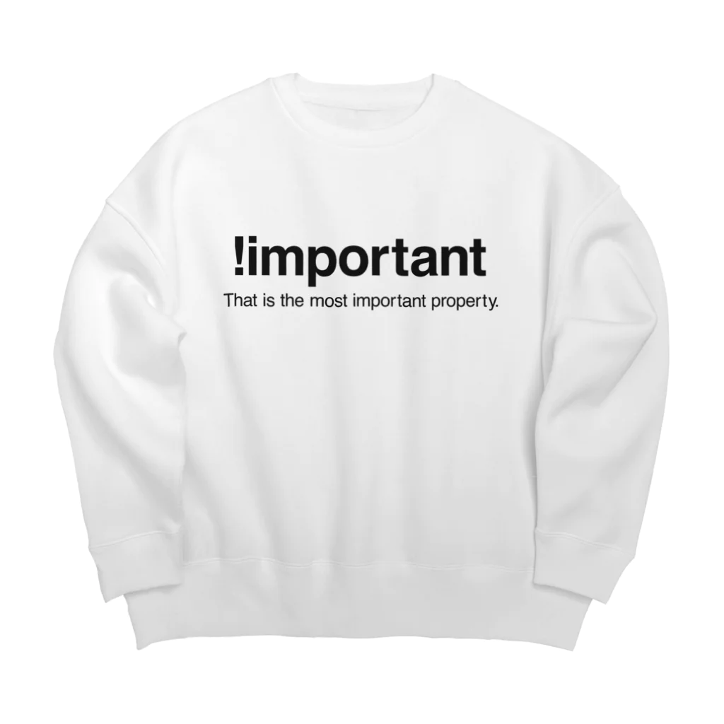 もりてつの!important Big Crew Neck Sweatshirt