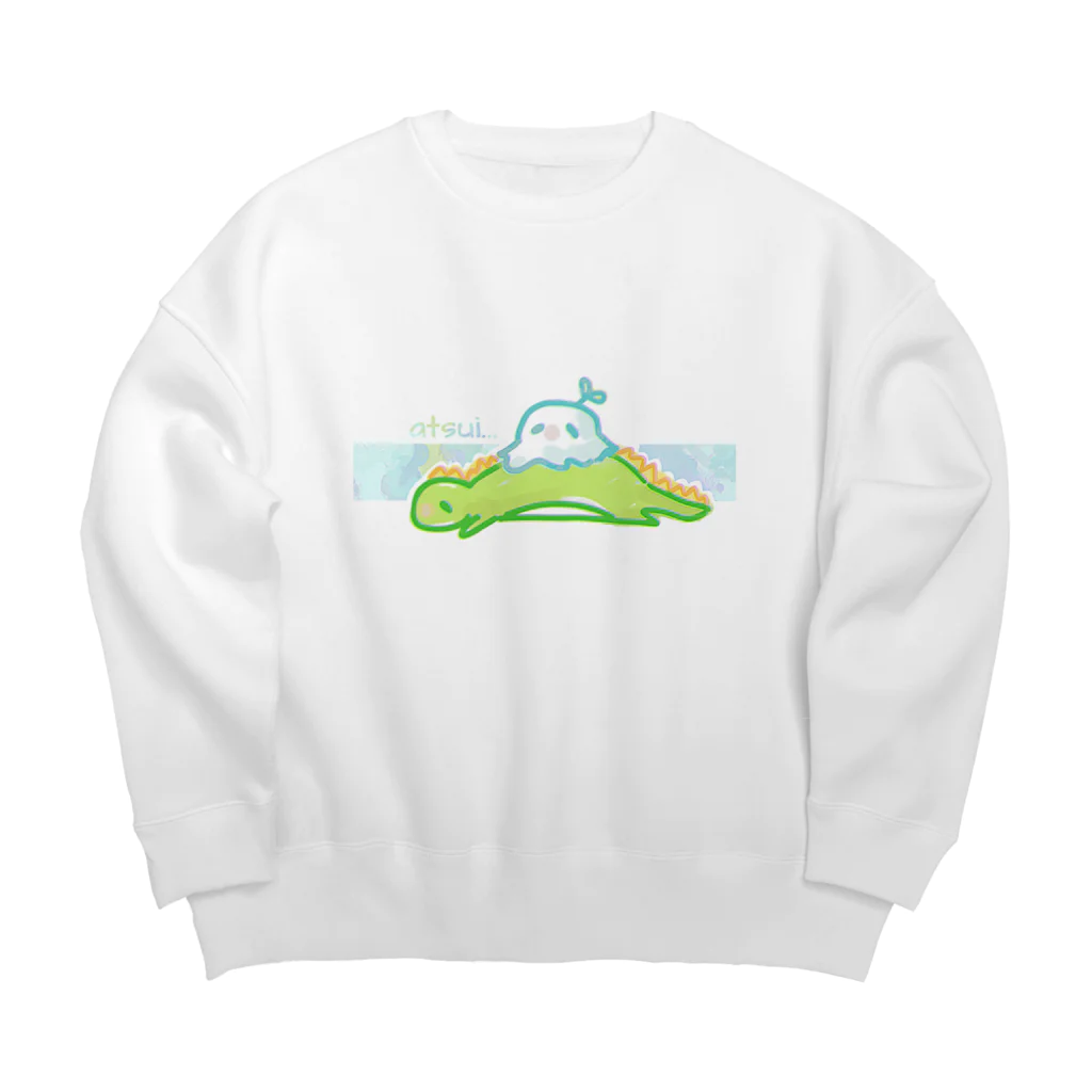 日向のレジャーシート。のあつい Big Crew Neck Sweatshirt